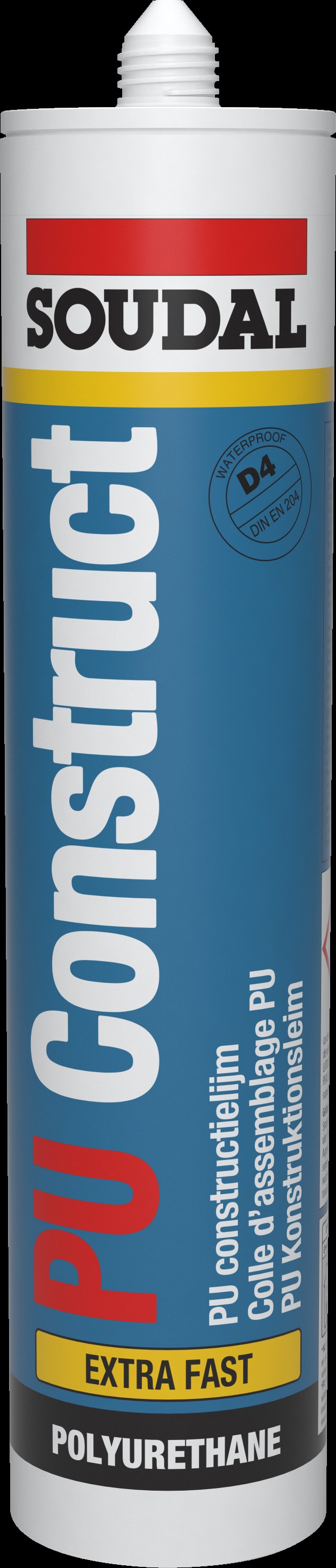 SOUDAL Montage-/Konstruktionskleber - PU Construct D4 beige, 310 ml 105333