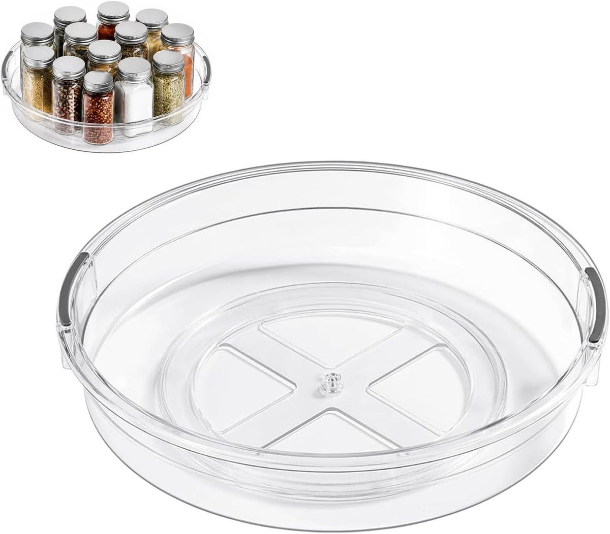 Praktische draaiplaat voor keuken en eettafel voor servies, snacks en decoratie, 1 L