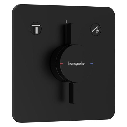 hansgrohe HG Mischer DuoTurn Q Unterputz, 2 Verbraucher mattschwarz (75414670)