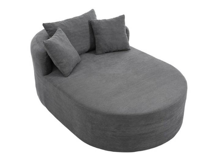 SIKAINI Relaxsessel Relaxsessel aus Cord in dunkelgrau (1-St)