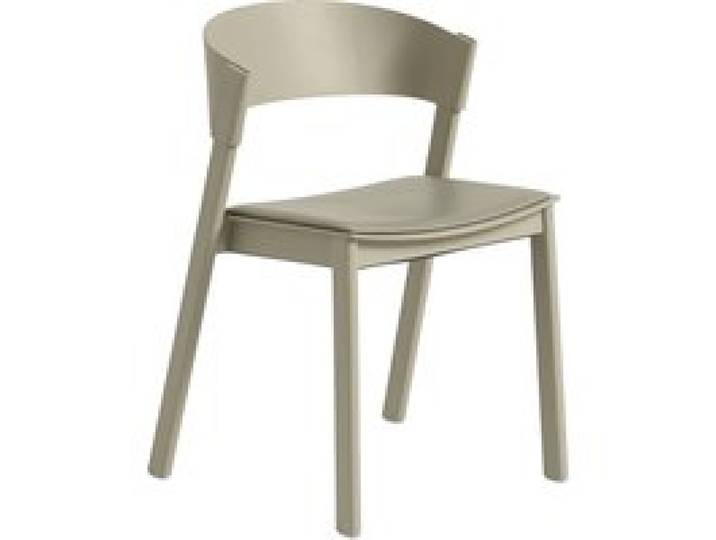 Muuto - Cover Side Stuhl mit Lederpolster