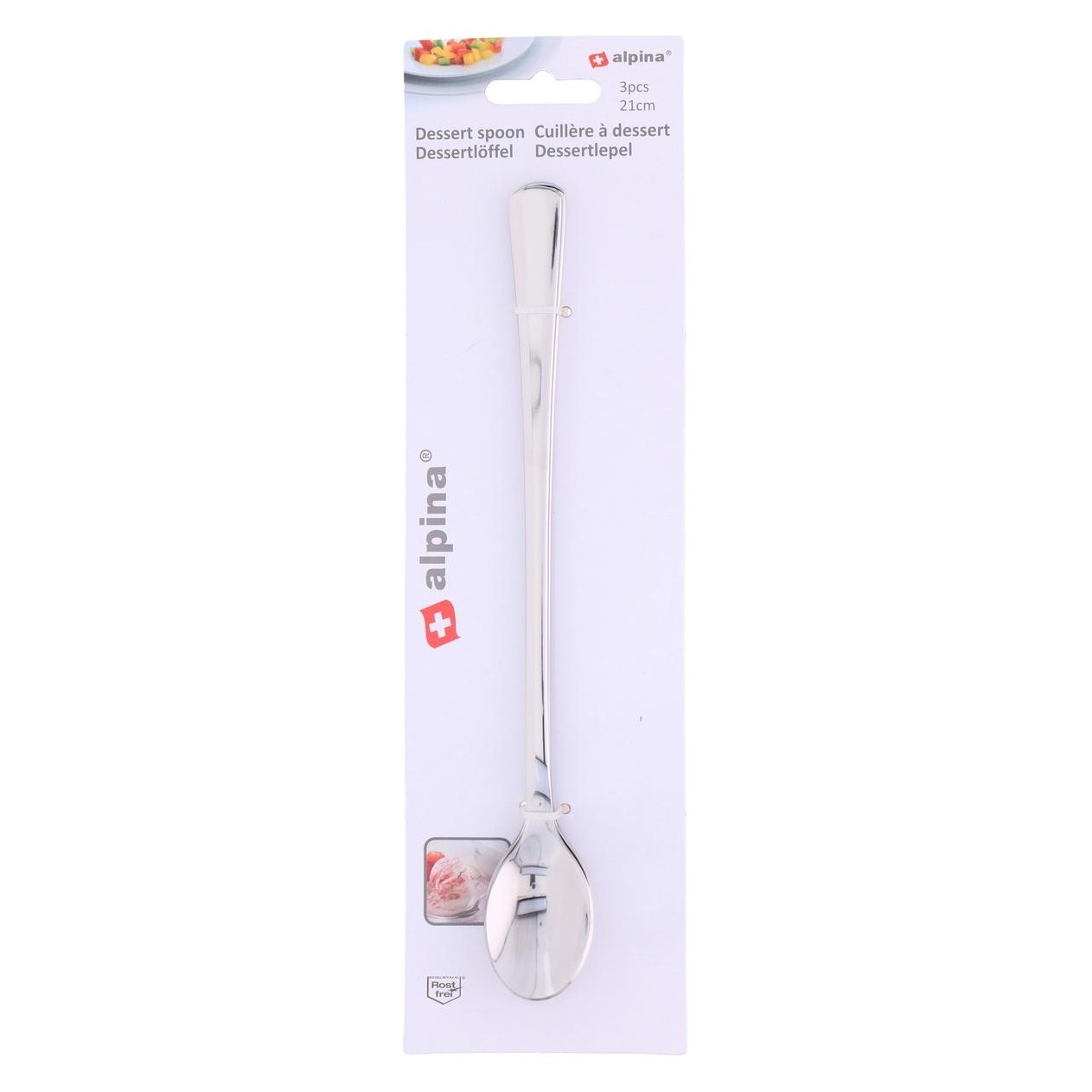 alpina Dessert spoon 3pcs 22cm 2,0mm (3 Stk., Löffel) (33163650) Mindestbestellmenge: 24 Stück