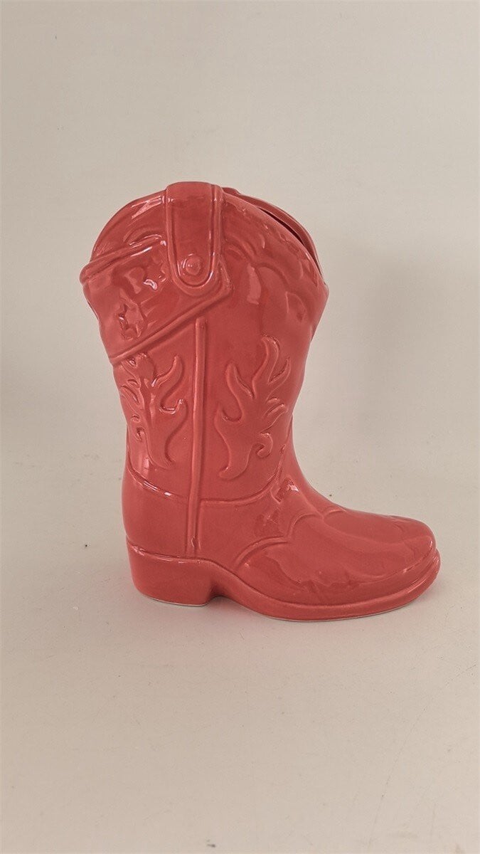 HomeBound by KY Aardewerk vaas cowboy boot peach