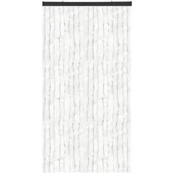 Bestlivings Flauschvorhang in Sondergröße - Türvorhang Breite: 140cm - Länge: 300cm, Weiß