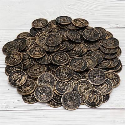 Inspire Essentials Retro Pirate Treasure Coins Party Set 20 Pcs