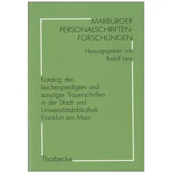 Katalog der Leichenpredigten und sonsti, Fachbücher