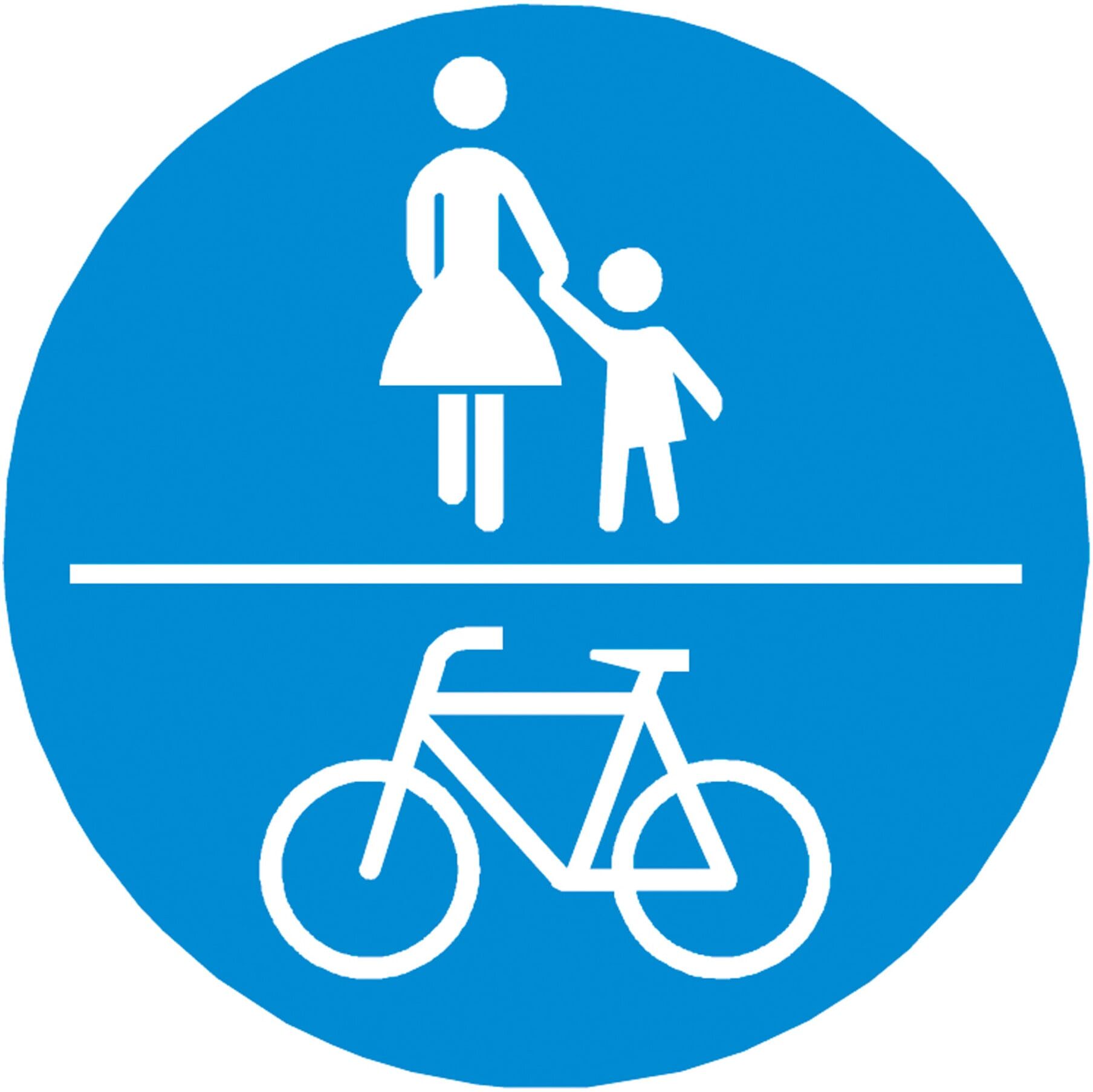 PROline-thermo Markierungsfolie Z 240 Verkehrsschild Gemeinsamer Fuß- und Radweg 1000mm Ø ; MORAVIA (262.17.147)