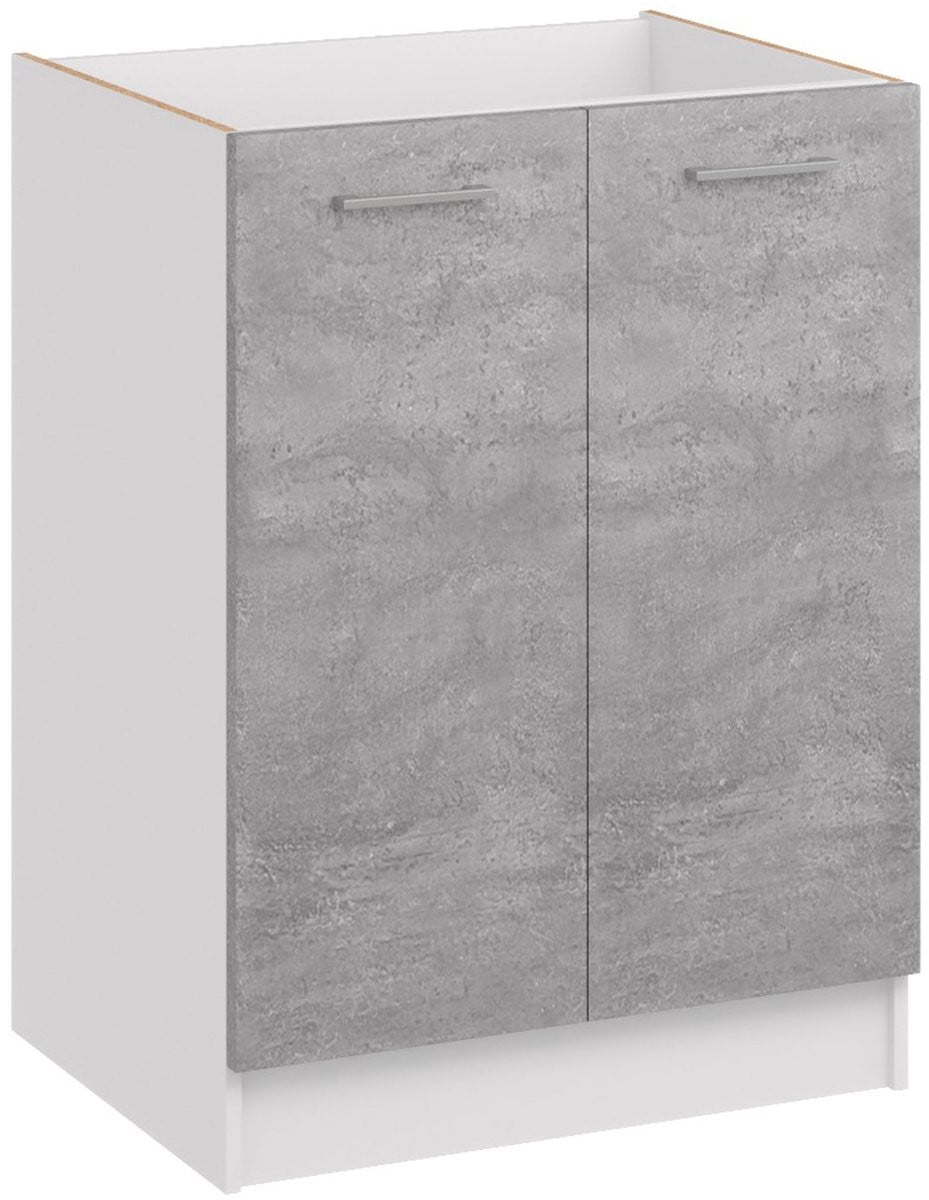 ROE Furniture D60 Serie Keukenkast met deurtjes - Betonkleur - 60 cm breed