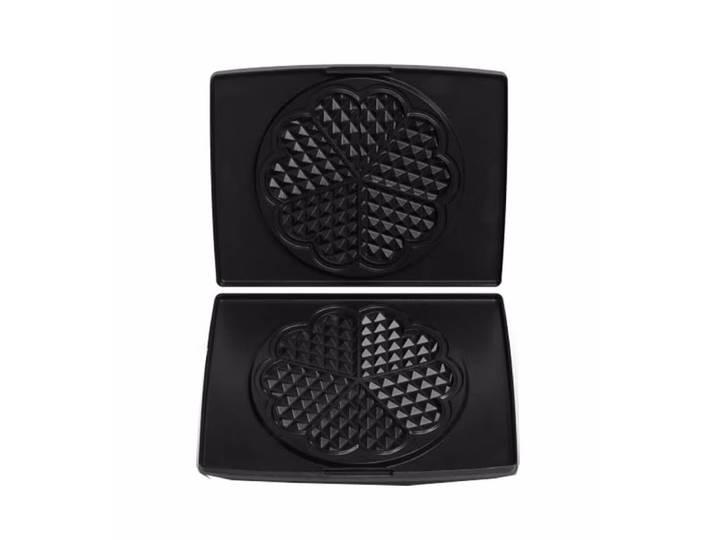 Fritel Backplatten herzförmige Waffeln – Waffeleisen/Brezeleisen – schwarz