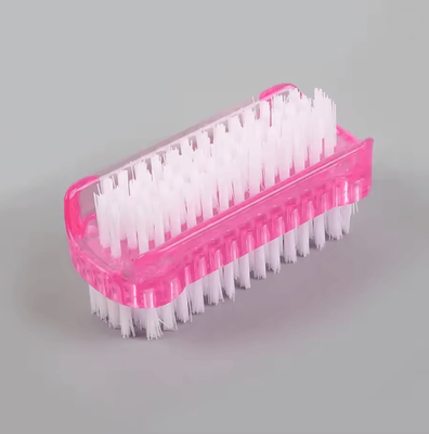 Inspire Essentials Double Sided Nail Cleaning Brush For Manicure And Pedicure Care pink
