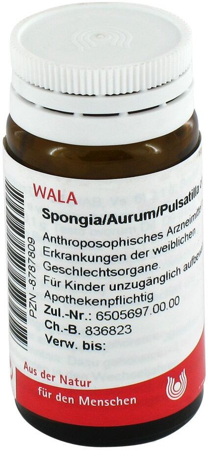 Wala Spongia Aurum Pulsatilla compositus Globuli