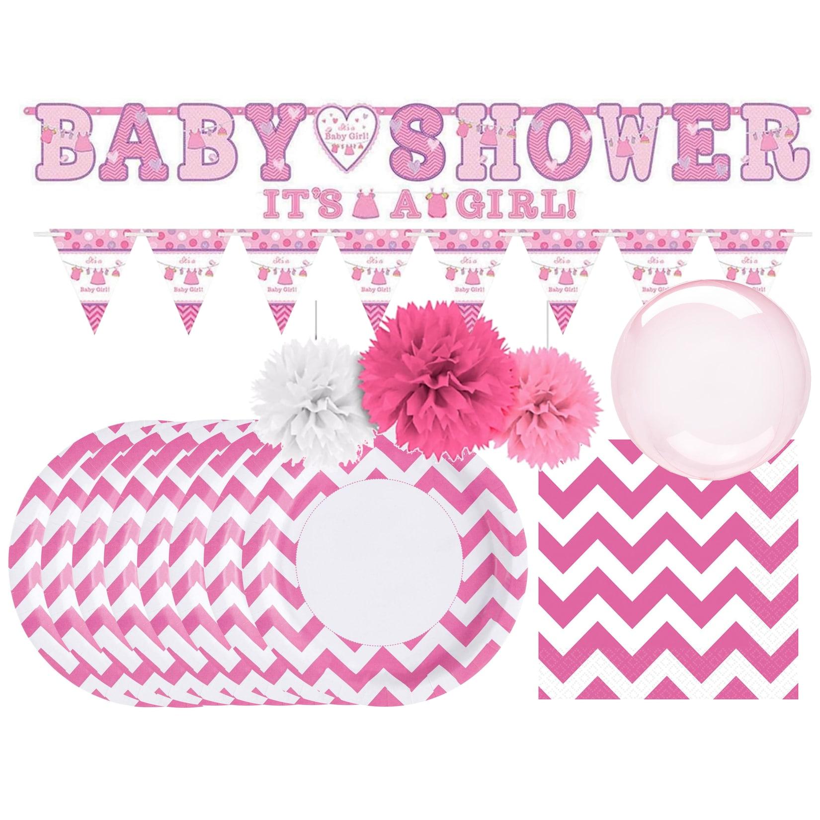 Babyparty-Set - It's a Girl (35-teilig) Es ist ein Mädchen Babypinkeln Gender Reveal Party