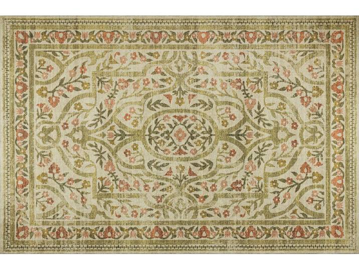 Teppich KLEEN-TEX, grün (beige), B:120cm H:10mm L:180cm, Gummi, Polyester, Teppiche, Teppich