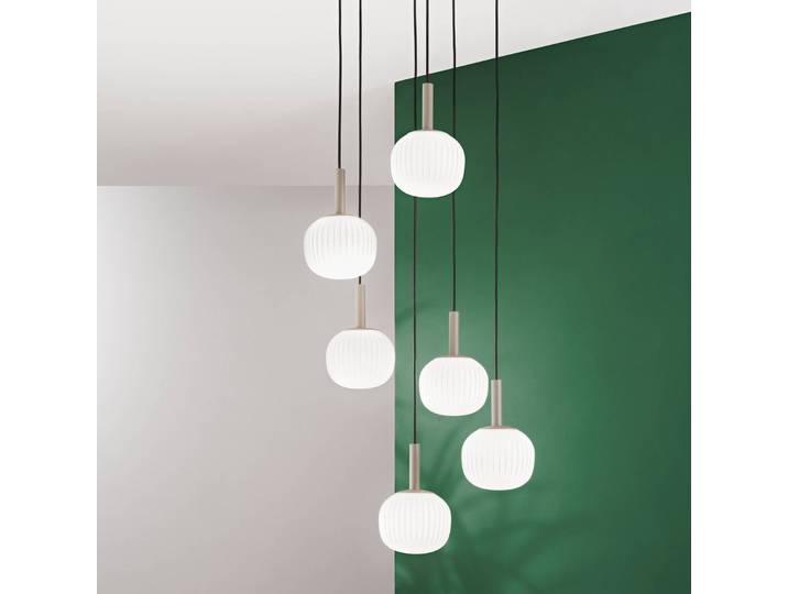 Luce Ambiente Design Hängelampe Eris, dimmbar, braun / rost, für Wohn- / Esszimmer, Aluminium, Modern, Pendelleuchte