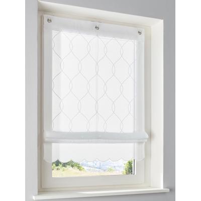 Raffrollo HEINE HOME Gr. 3, weiß, B:80cm H:140cm, Raffrollos