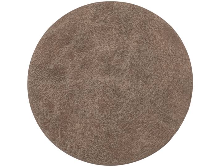 ZICZAC Untersetzer Truman Braun Kunstleder B 9.5 cm