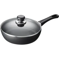 Scanpan Topf mit Deckel 24 cm Classic Induktion, Pfanne + Kochtopf, Schwarz