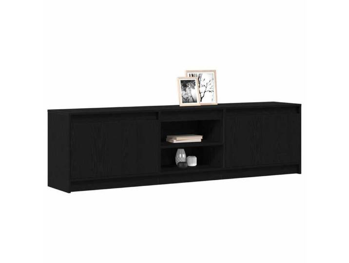 VIDAXL(3366)Unites TV 2 pcs Noir Bois d'ingénierie 180 x 34 x 50 cm Armoire TV élégant
