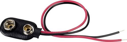 TRU COMPONENTS BS-ER-36-150 Batterieclip 1x 9V Block Druckknopfanschluss (L x B) 31mm x 14mm