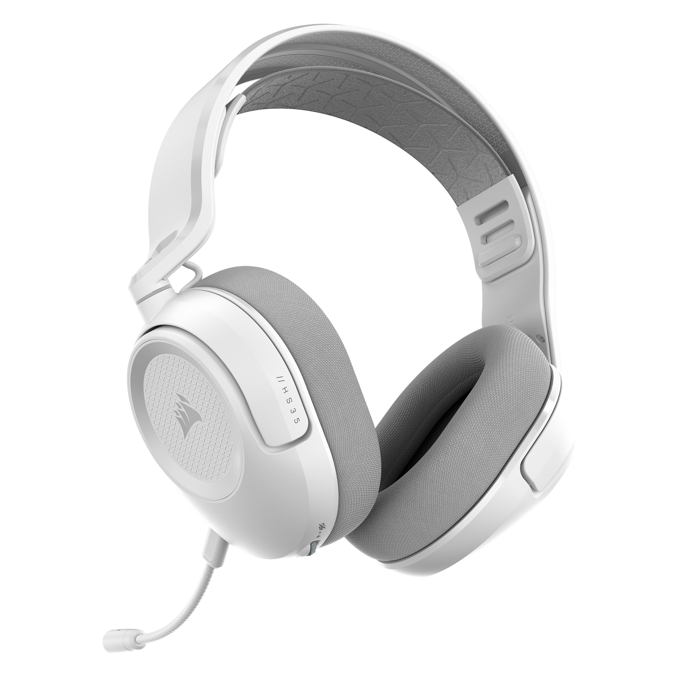 Corsair HS35 v3 Wireless Headset, White - WW (Kabelgebunden, Kabellos) (CA-9011402-WW)