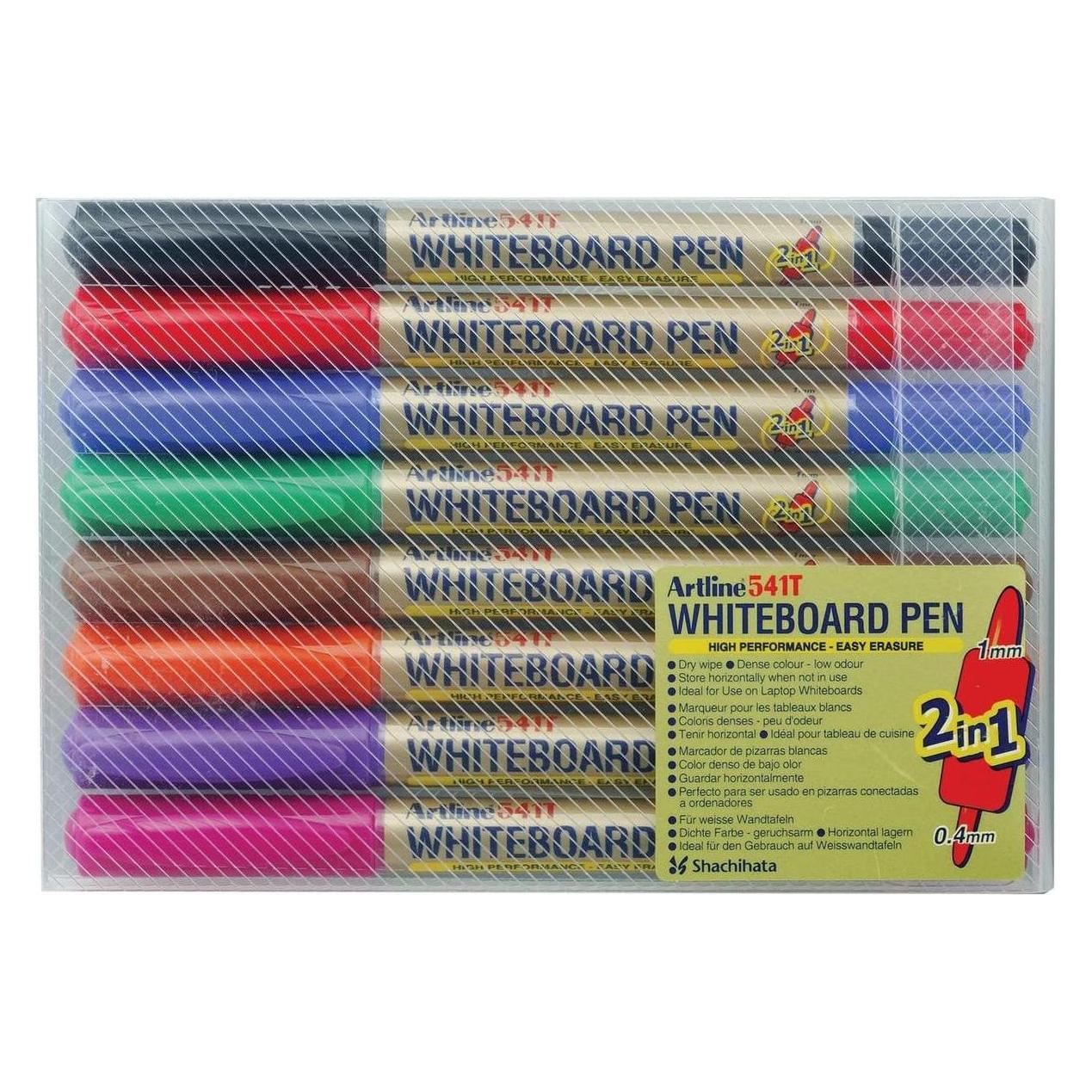 Artline whiteboard pen, double-ended, 8 colors (8x) (EK-541T/8W 98)