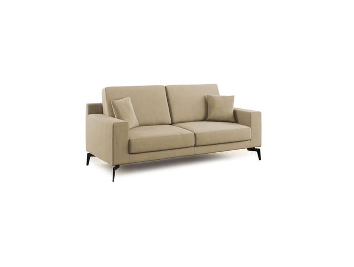 Canapé en microfibre 166 cm beige
