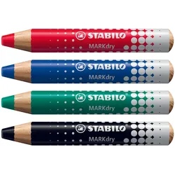 STABILO MARKdry Whiteboard- und Flipchart-Marker 1.0 - 10.0 mm Mehrfarbig