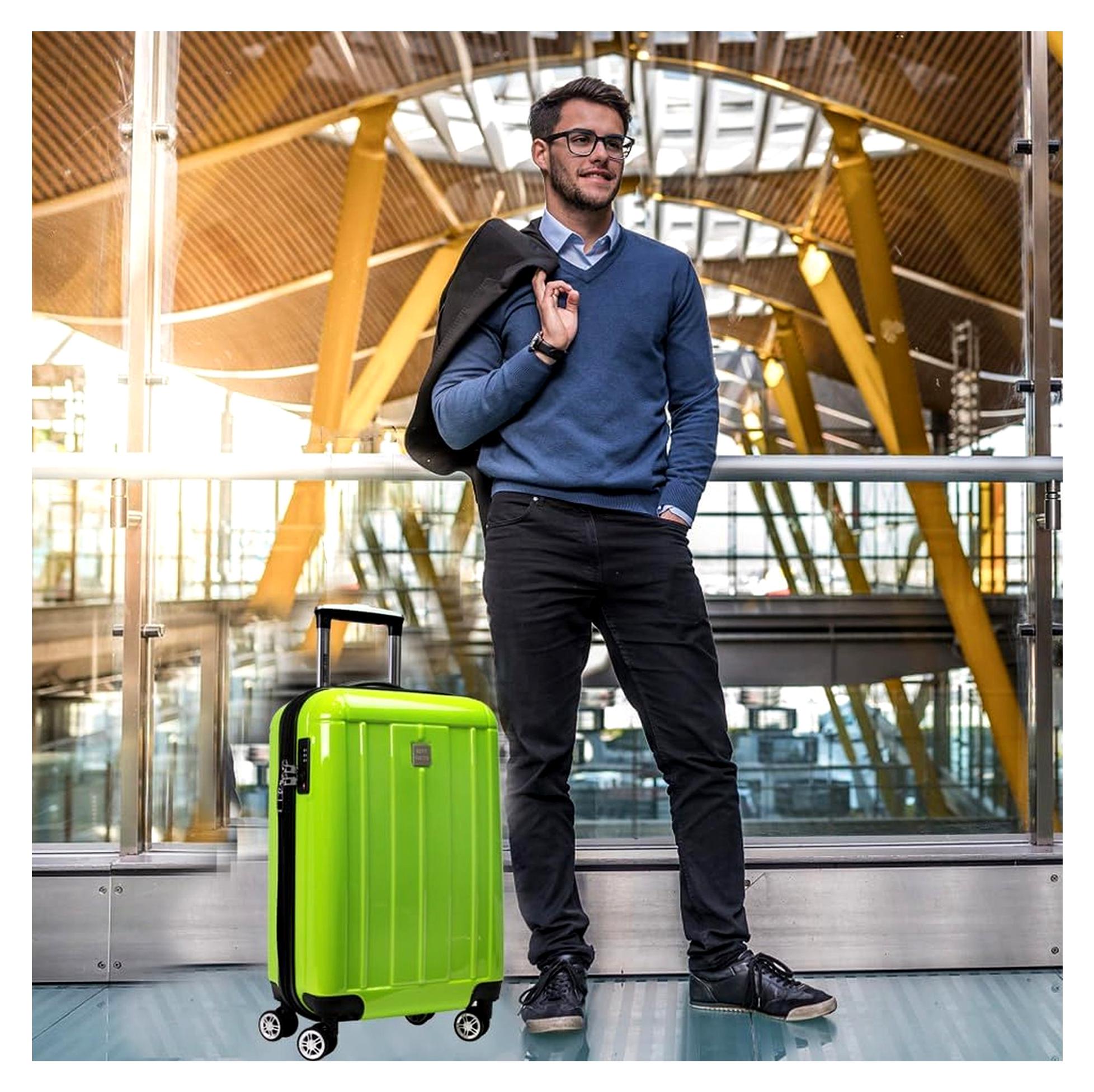 VentureX Handgepäck - Leichter Hartschalenkoffer aus Polycarbonat mit Spinner-Rollen