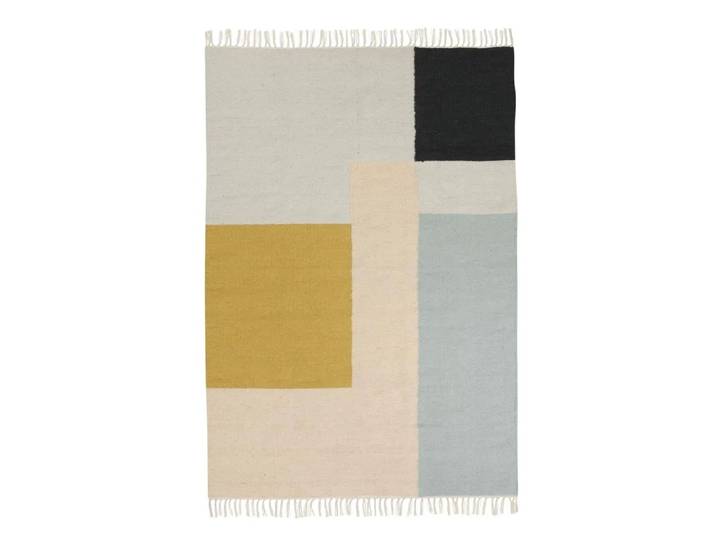Ferm Living Grand tapis Kelim carrés