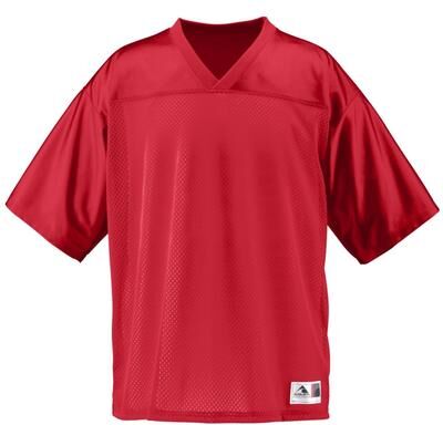 Augusta Sportswear 258 Athletic Youth Stadium Replica Jersey T-Shirt in Red size Large   Polyester