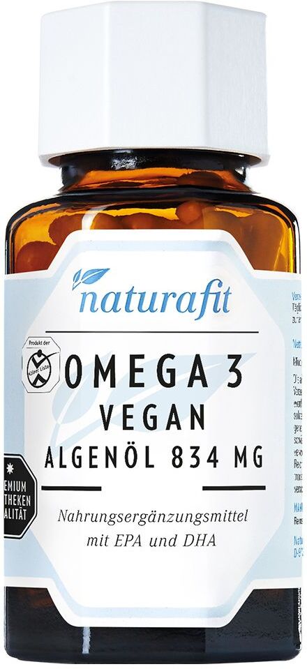 Naturafit Omega-3 vegan Algenöl 834 mg Kapseln 90 St