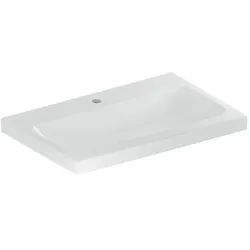 Geberit iCon light Waschtisch 501835005 70x48cm, Hahnloch mittig, ohne Überlauf, weiß