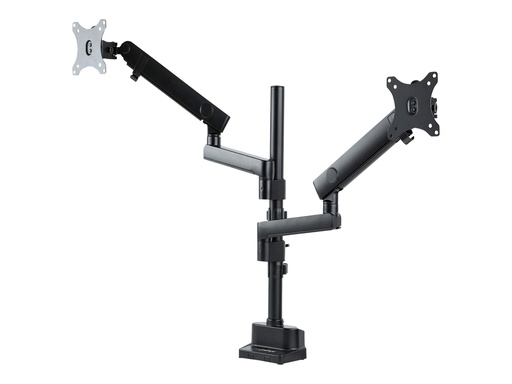StarTech.com Dual Monitor Halter für Tischmontage - Flexible Monitorarm für 2x VESA Monitore bis zu 32 Zoll(8kg) - Vertikal Stapelbare Arme - Höhenverstelbar/Schwenkbar - Klemme/Tülle (ARMDUALPIVOT) (ARMDUALPIVOT)