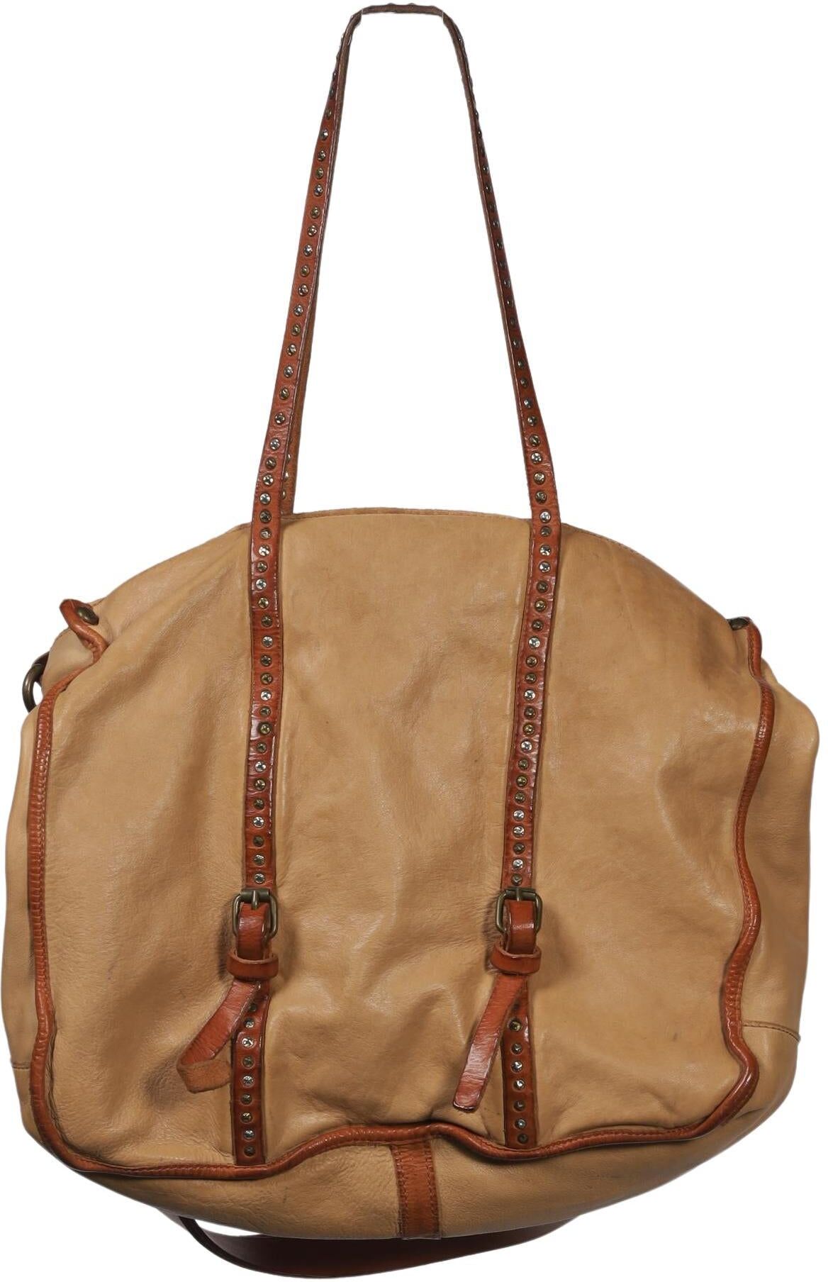 Campomaggi Damen Handtasche gross Leder, Beige, Leder - Second Hand