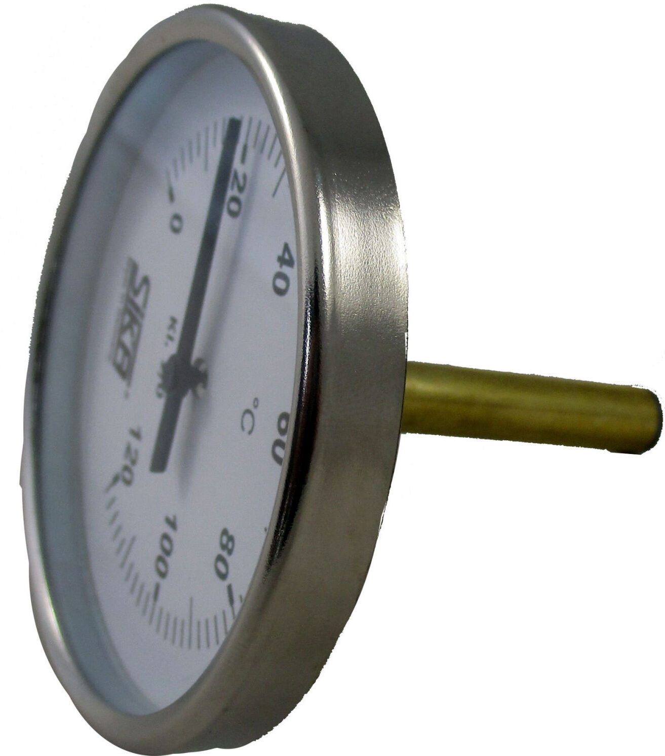 Thermomètre Wolf bimétallique NG80 L:63mm 2745000 pour FWS, LS