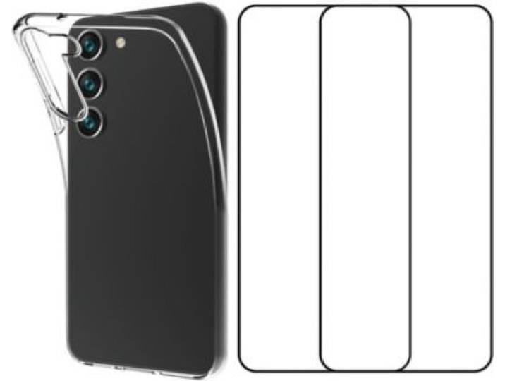 Essentielb - Pack Samsung S23+ Coque Souple + Verre Trempe