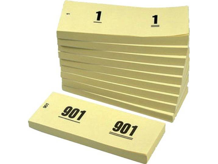 Office Twisk - Nummersets 1-1000 - 100 nummers per blok - Geel