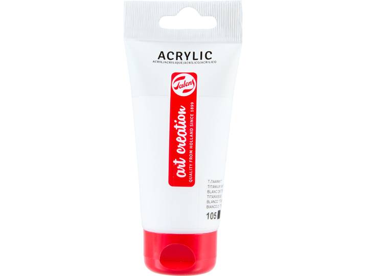 Acrylfarbe 75Ml Titanweiss