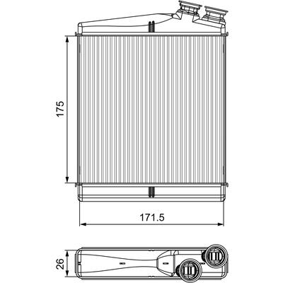 VALEO Wärmetauscher, Innenraumheizung 811512 für Volvo ASIA LAND ROVER (CHERY)