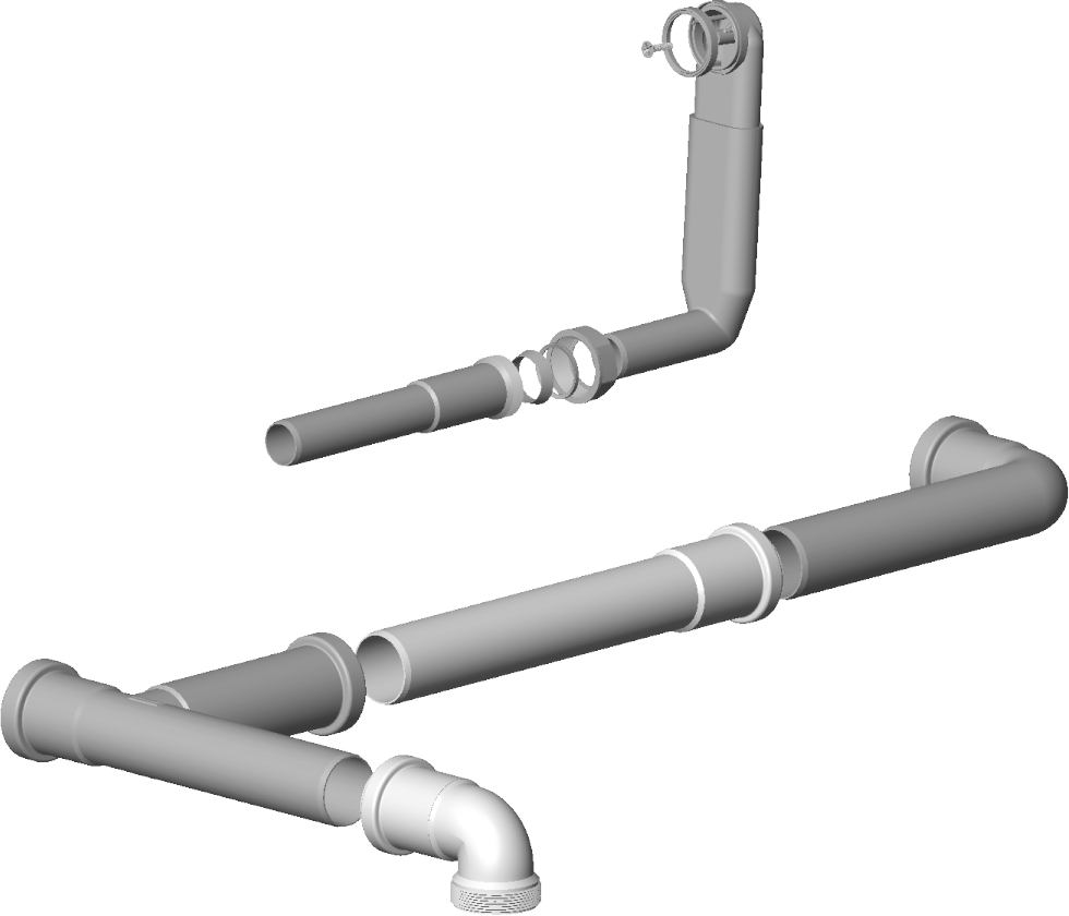 Dornbracht jeu de tuyaux complet 0428230650090