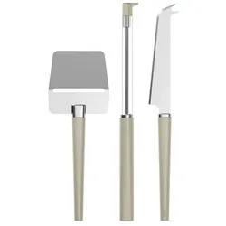 Rosti Käse-Set Emma Humus 3-tlg., Küchenmesser, Beige