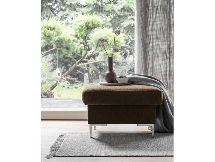 Polsterhocker Fiesta I 80 x 45 x 61cm Braun/Pepper