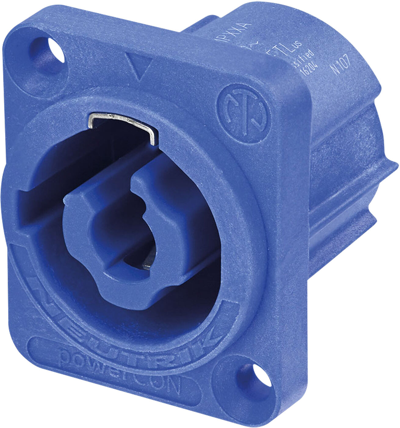 Neutrik Powercon-Chassis-Eingang 20 A – Blau
