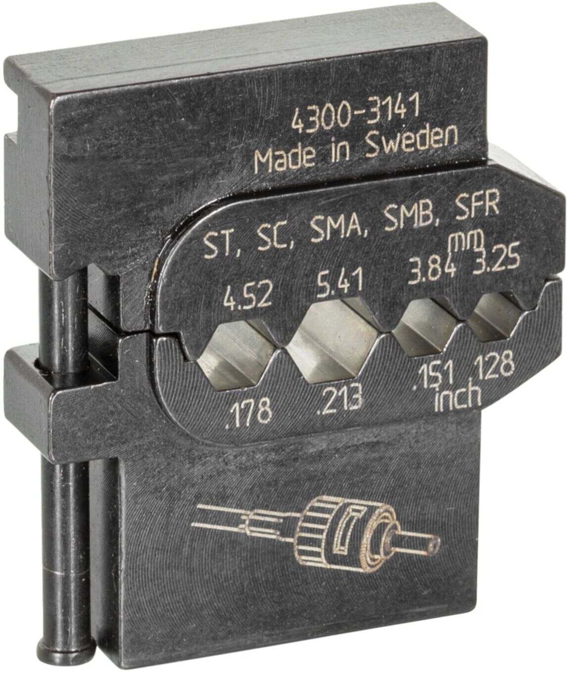 Gedore 8140-12 Modul-Einsatz für Lichtwellenleiter (1830678)