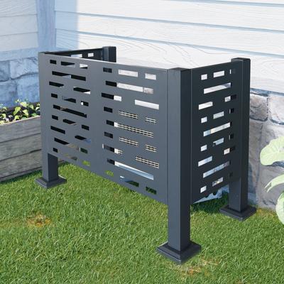 Kodotan sofa 3ftx2ft Air Conditioner Fence for Outdoor,Metal Privacy Fence Cover, Perfect to Conceal Air Conditioning Units,3-Fence Panels
