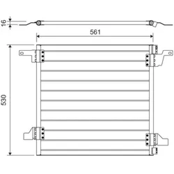 Kondensator Klimaanlage VALEO 817458 für Mercedes-Benz M