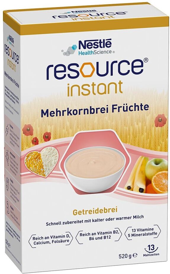 Resource instant Mehrkornbrei Früchte Pulver