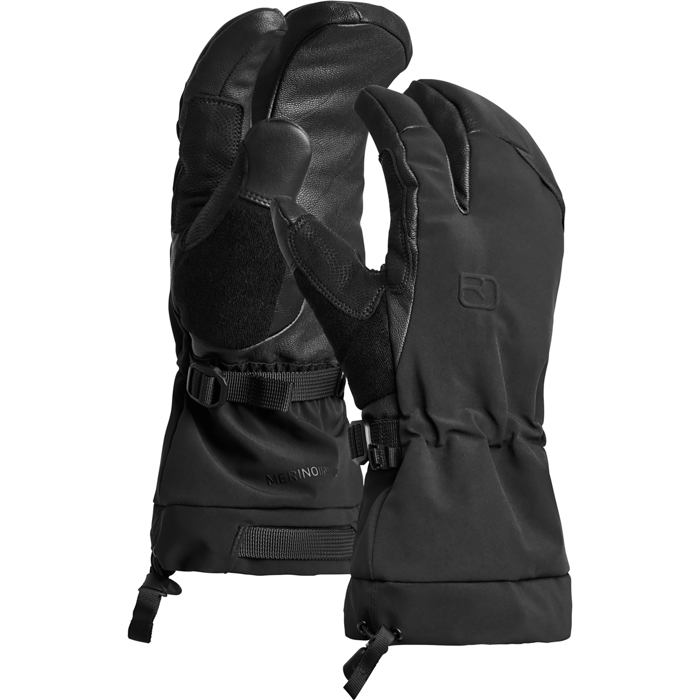 Ortovox Merino Freeride 3 Finger Herren 3-Finger-Handschuhe schwarz Größe XXL Trekking Windabweisend Wasserabweisend