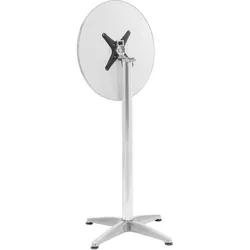 Royal Catering, Bartisch, 2-in-1 Bistro- und Stehtisch höhenverstell-/klappbar Edelstahl/Aluminium 2 St. (60 x 75 cm)