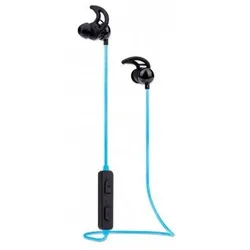 Manhattan Sound Science In-Ear Bluetooth-Sportheadset mit Leuchteffekt, Wasserfest, in-Ear-Design, omnidirektionales Mikrofon, integrierte Bedienelemente, integriertes, buntes LED-Licht